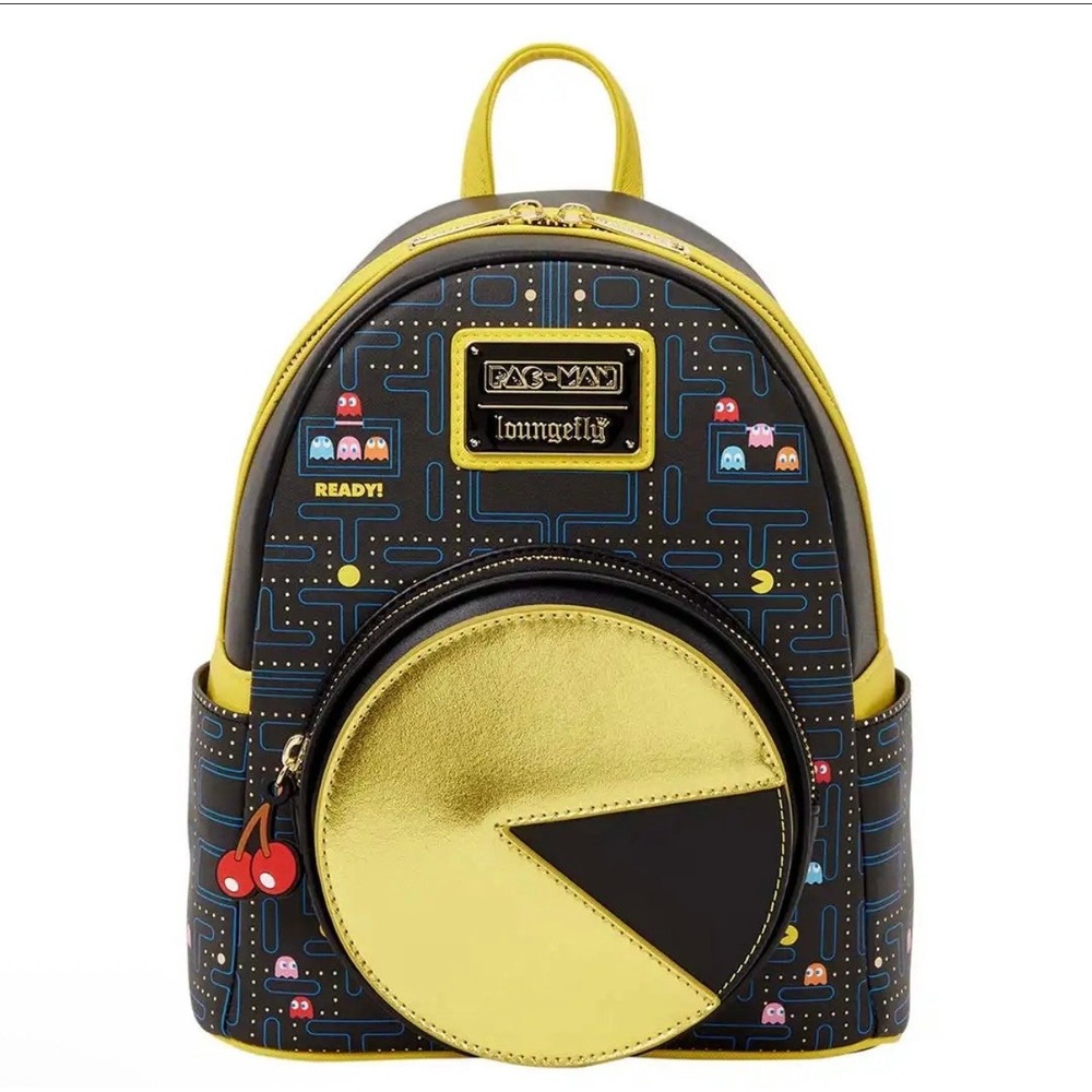 Loungefly Pac-Man Arcade Screen Mini Backpack Retro Gaming Bag NWT